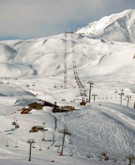 morning shot of the ski resort